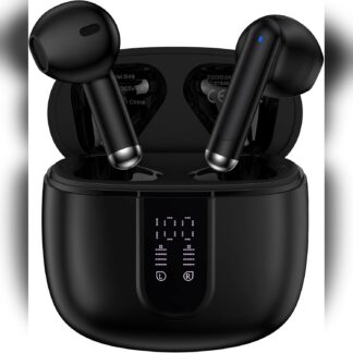 Audífonos Bluetooth con Micrófono, Cancelación de Ruido y Pantalla LED para Android y iPhone 🎧📱