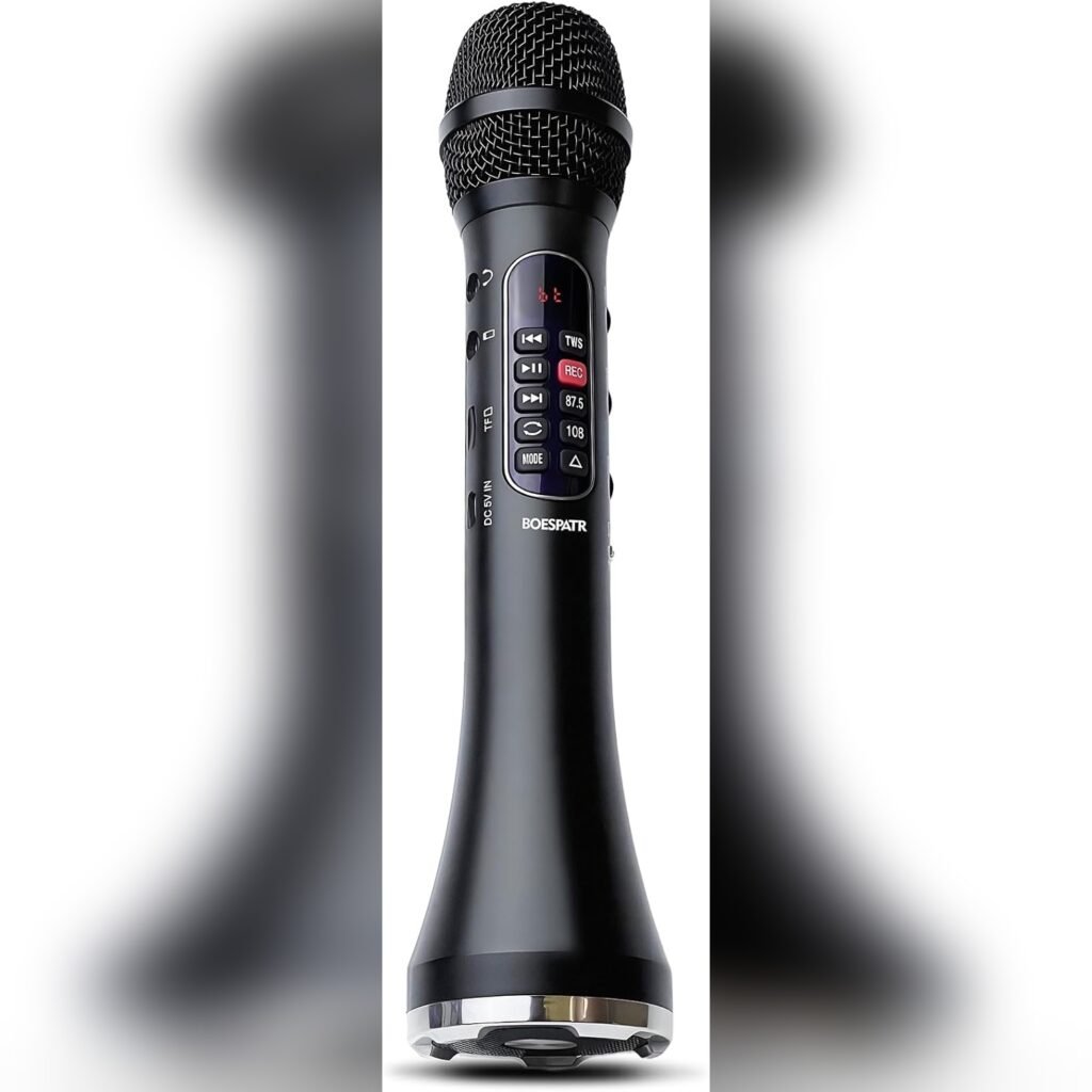 Micrófono Karaoke Inalámbrico Recargable con Altavoz 30W, Bluetooth 5.3 y Modos de Voz 🎤🎶