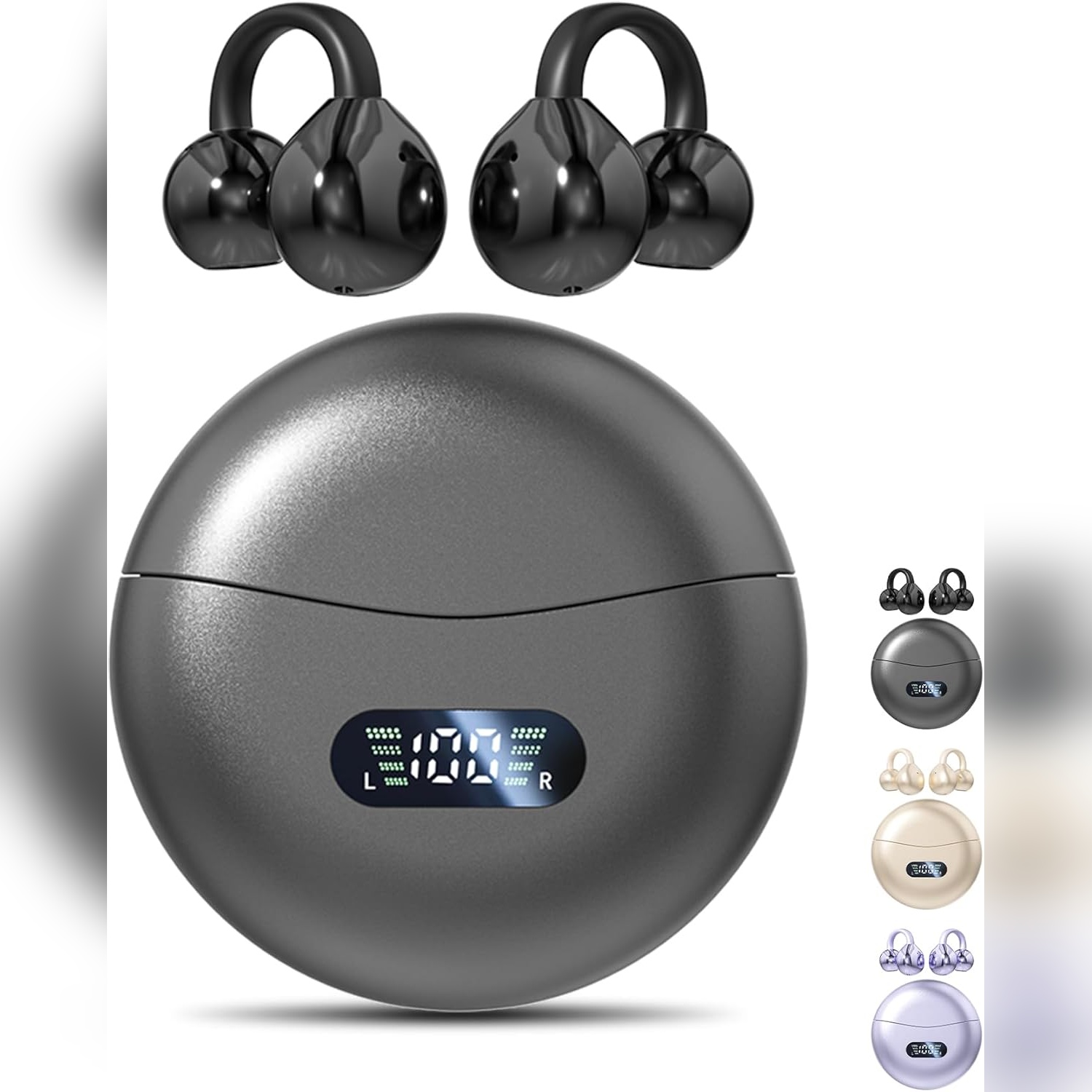 Audífonos inalámbricos clip-on con micrófono, diseño abierto y batería de 60h ⚡🎧🏃