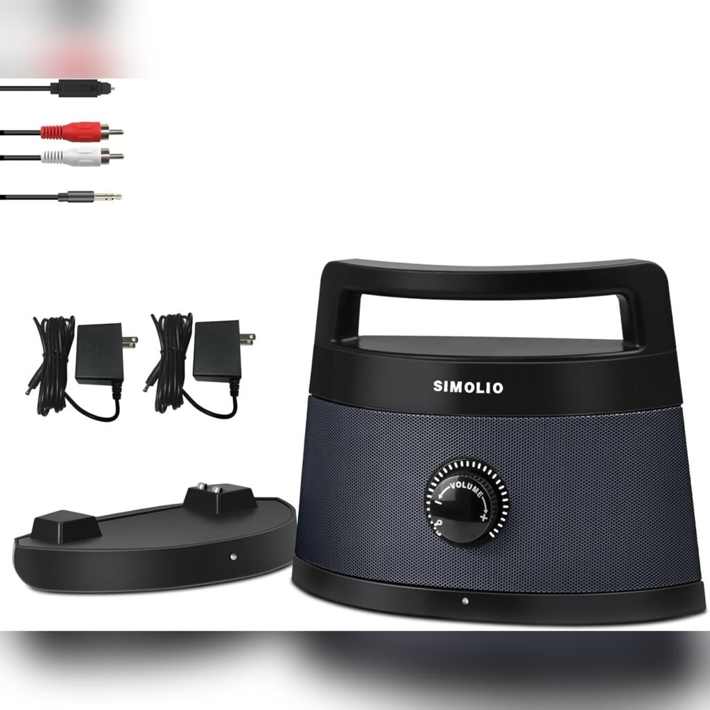 Altavoz inalámbrico para TV con audífonos, 3 modos de sonido y conexión Bluetooth 🎧📺