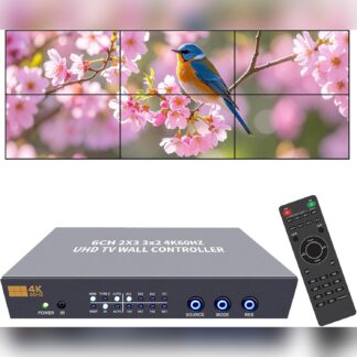 Controlador de Videopared 4K60 con 6 Salidas HDMI y Entradas HDMI/USB-C 🎮📺