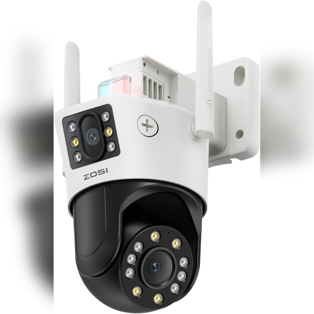 Cámara de Seguridad Doble Lente 360° Visión Nocturna Color + Audio 🎥🔊