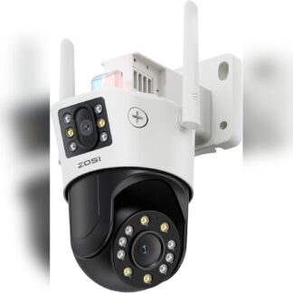 Cámara de Seguridad Doble Lente 360° Visión Nocturna Color + Audio 🎥🔊