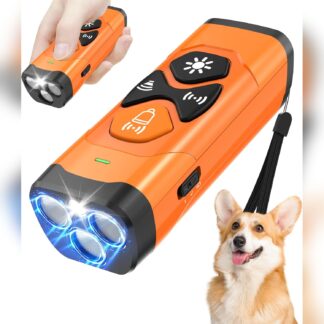 Entrenador ultrasónico portátil para perros con linterna LED y modos múltiples 🐶🔦