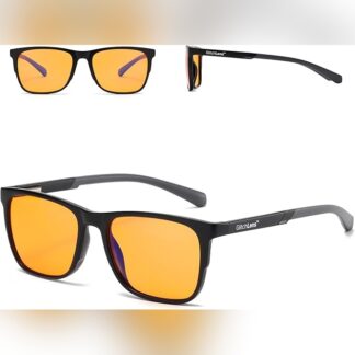 Gafas ergonómicas GlitchLens para gaming y trabajo con bloqueo de luz azul y protección UV 🕶️🎮