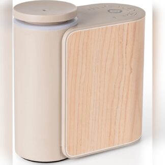 Difusor de aroma sin agua con cubierta de madera y luces LED 🌿💡