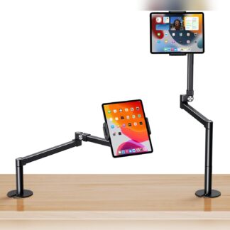 Soporte de escritorio articulado para tabletas de 4.7 a 13 pulgadas con montaje tipo prensa 🖥️📱