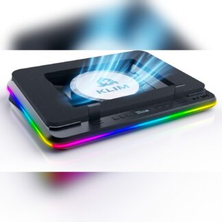 Base Enfriadora para Laptop 15 a 17 pulgadas con RGB, Pantalla LCD y Turbo Ventilador XL 🌀🎮
