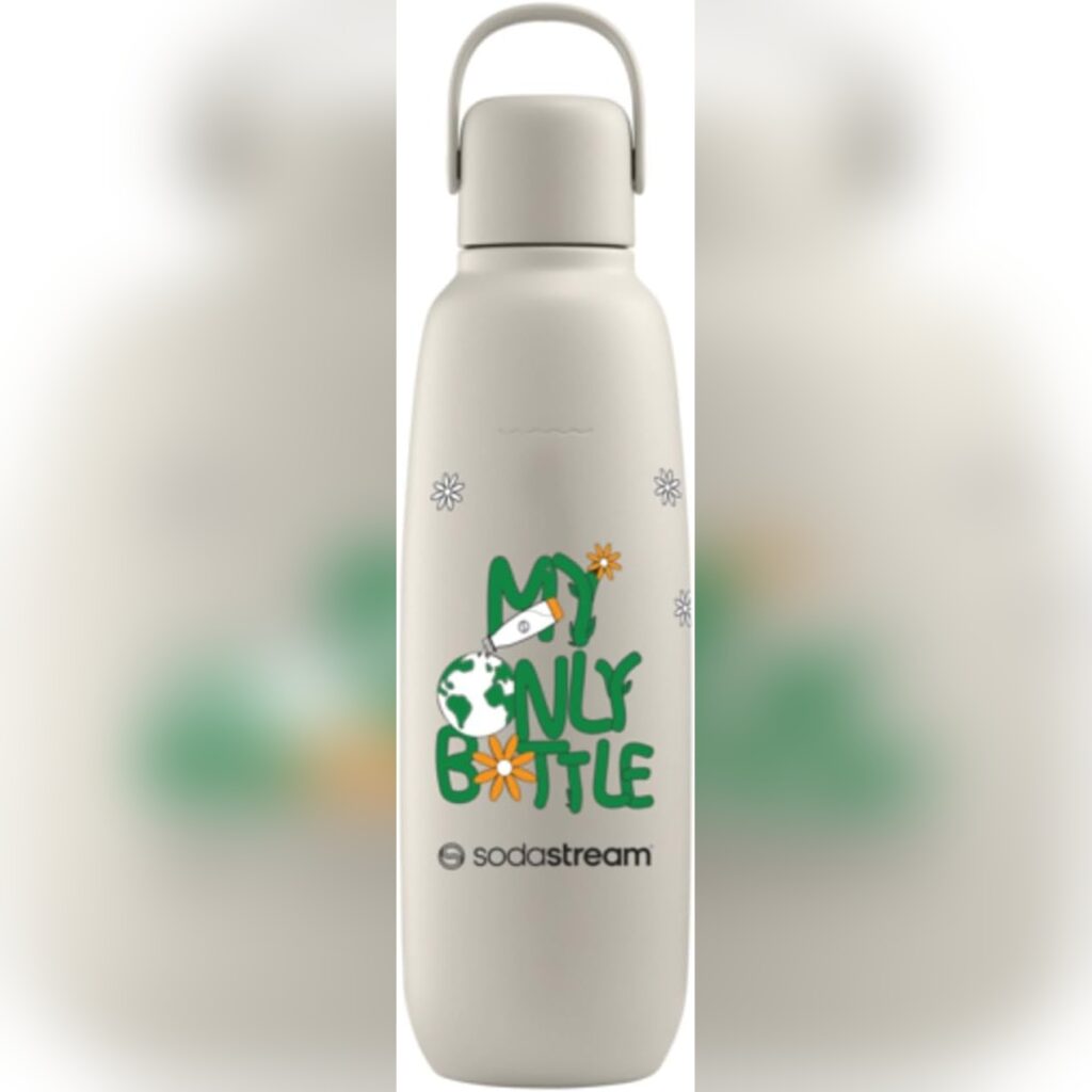 Botella Reutilizable de Acero Inoxidable SodaStream Fizz & Go 0.9 L 🌍🥤