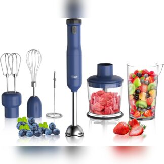 Licuadora de Mano Inalámbrica 6-en-1 Rosewill con Motor de Alta Potencia 🌀🔋