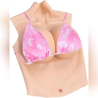 Pechos Falsos de Silicona G Cup con Faja Completa 👙🔥