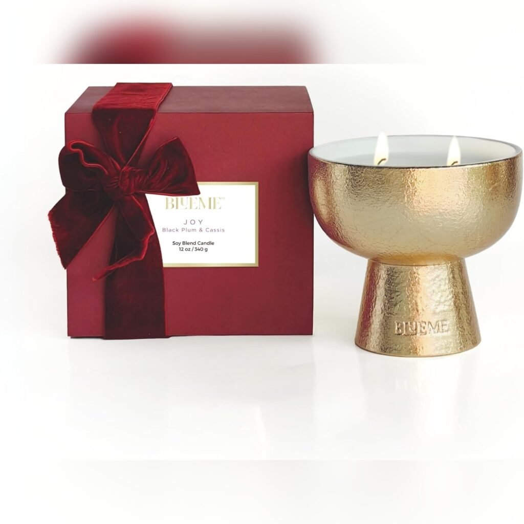 Vela de Lujo Reutilizable con Fragancia de Ciruela Negra y Cassis 🕯️🌿
