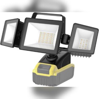 Luz LED portátil 18W/27W/36W compatible con batería Dewalt 20V 🔦🔋🛠️