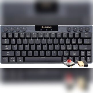 Teclado Mecánico Inalámbrico Hexgears A1 Bajo Perfil 60% RGB – Triple Conexión Bluetooth/2.4GHz/USB-C 💻⌨️🌈