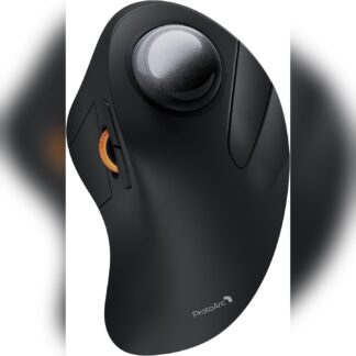 Mouse ergonómico con trackball Bluetooth recargable para computadora 💻🖱️