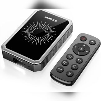 Adaptador 4-en-1 CarPlay y Android Auto Inalámbrico con Netflix, YouTube y Control Remoto – Smart Box AI para Autos con CarPlay por Cable