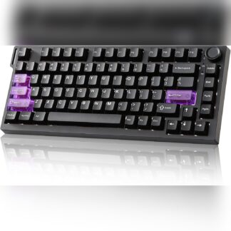 Teclado gamer YUNZII RT75 PRO 75% con switches magnéticos, triple conexión y RGB 🌈⌨️