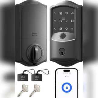 Cerradura inteligente WiFi con huella, código, tarjeta, llave y app móvil 🔐📲🧠