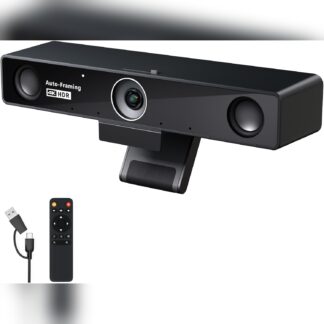 Cámara de videoconferencia 4K para salas con micrófonos y parlante integrado 📷