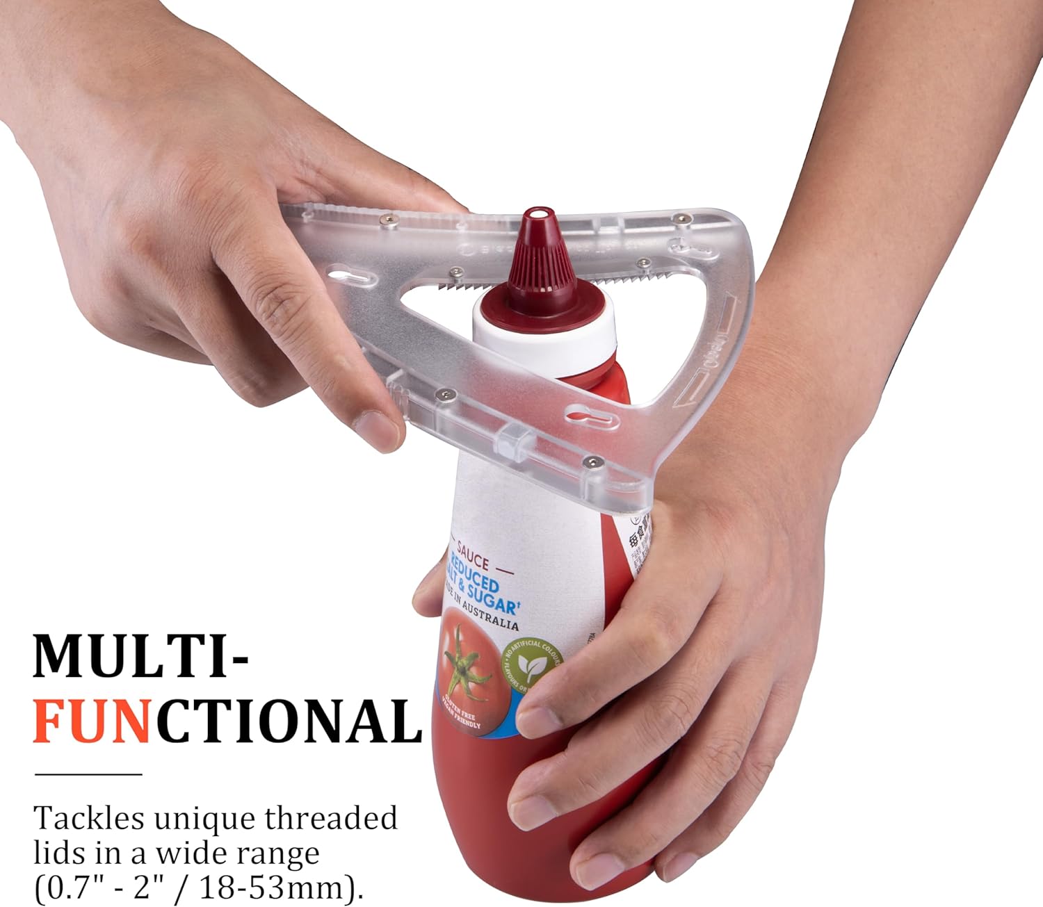 Abridor de frascos y botellas 2 en 1 para manos débiles y personas mayores 🫙💪 - Imagen 2