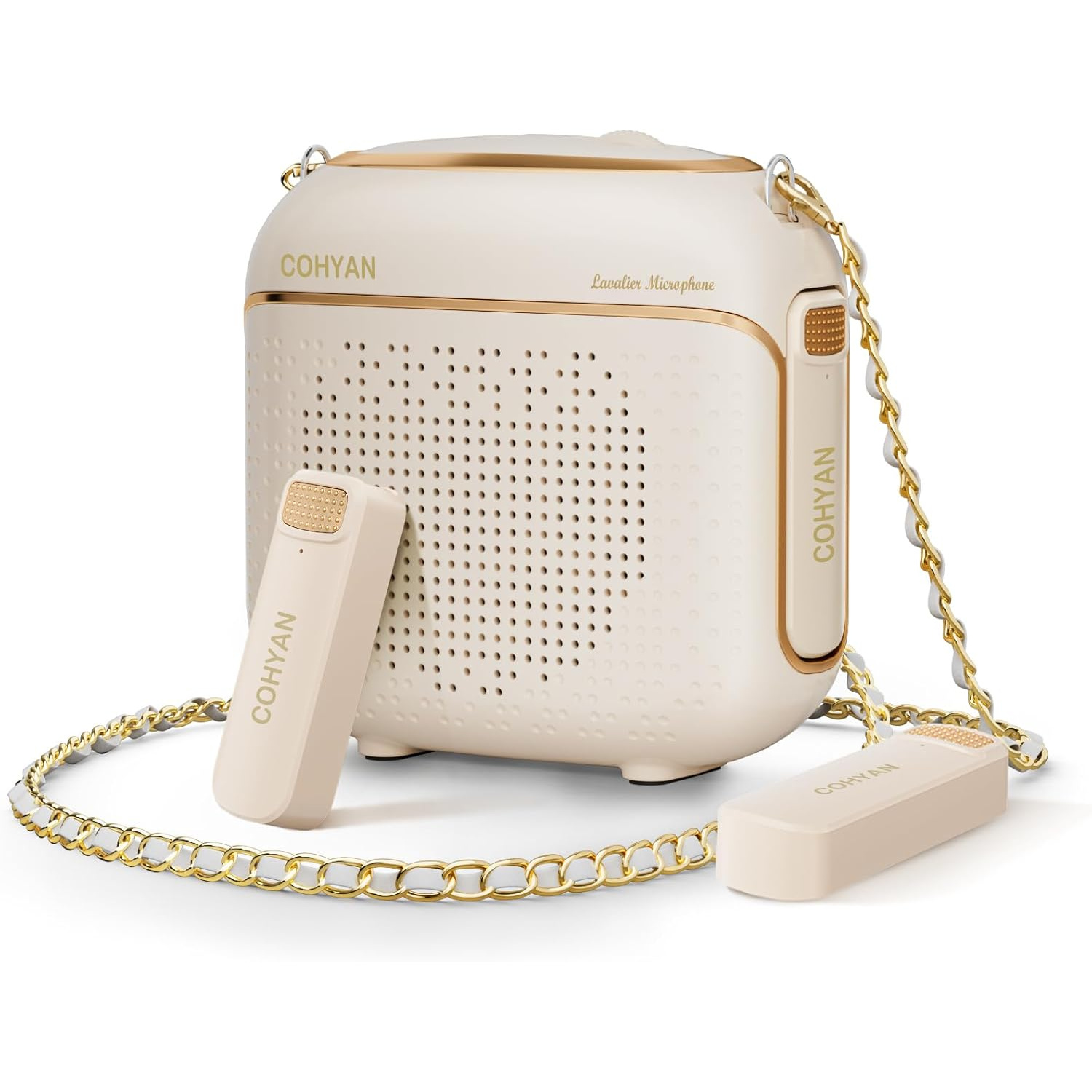 Amplificador de Voz Inalámbrico con 2 Micrófonos Lavalier Magnéticos y Estuche de Carga 🎤🔊