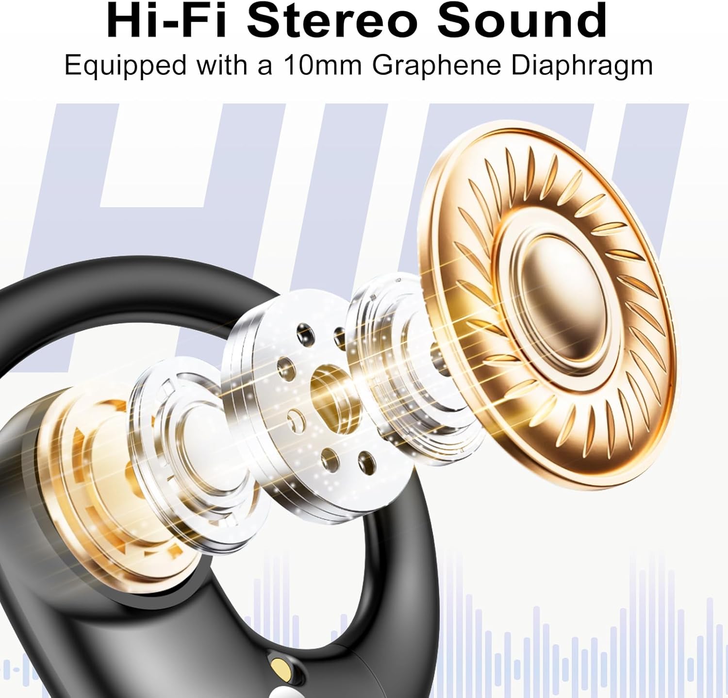 Audífonos deportivos Bluetooth 5.4 con 60 h de batería y ganchos de oreja 🎧💪 - Imagen 3