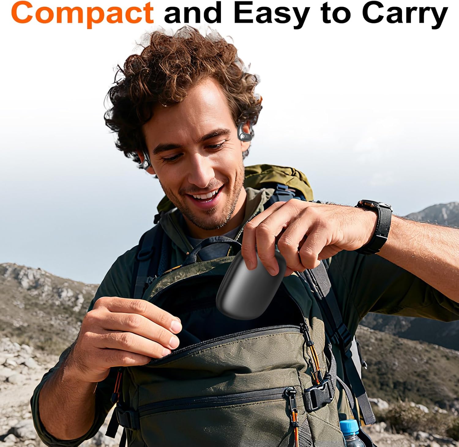 Audífonos deportivos Bluetooth 5.4 con 60 h de batería y ganchos de oreja 🎧💪 - Imagen 4