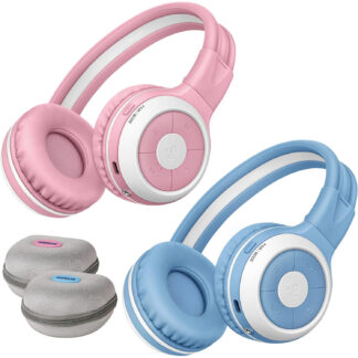 Audífonos Bluetooth para Niños con Auracast, Doble Conexión, Micrófono y Estuche 🎧👧🧒