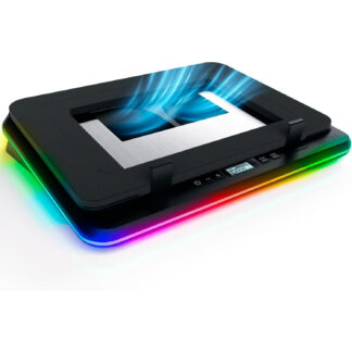 Base Enfriadora para Laptop Gaming 4 Ventiladores Turbo 4500 RPM RGB 4 Puertos USB Dual Power hasta 17.3 pulgadas 💻
