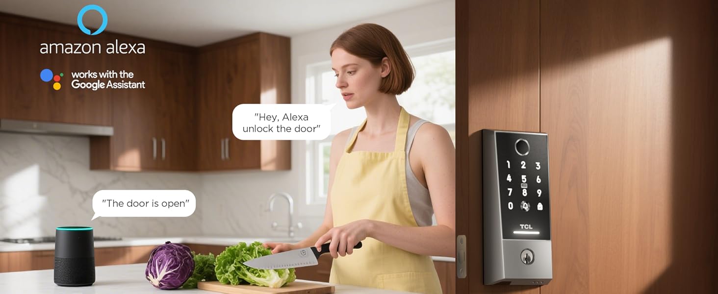Cerradura Inteligente con Huella, Timbre y Control por App – Compatible con Alexa 🚪🔒📲 - Imagen 3