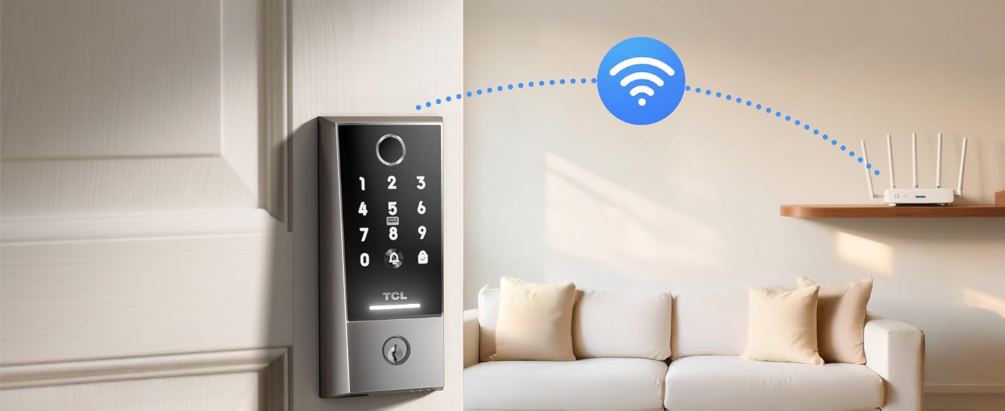 Cerradura Inteligente con Huella, Timbre y Control por App – Compatible con Alexa 🚪🔒📲 - Imagen 6