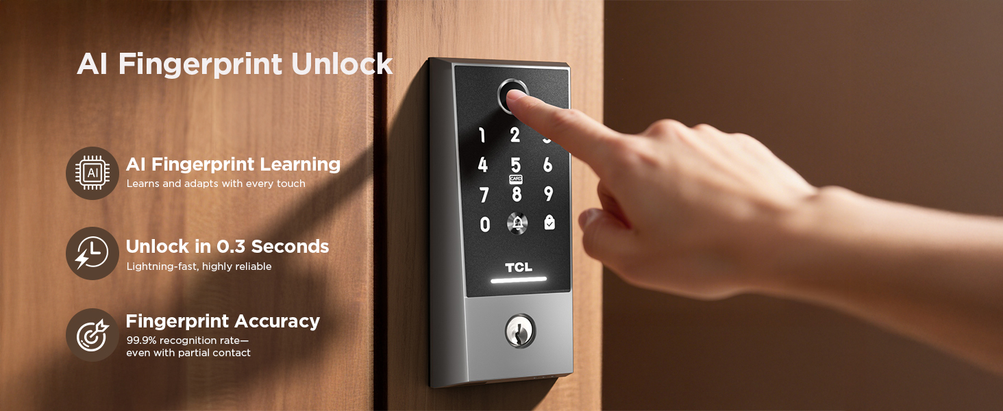 Cerradura Inteligente con Huella, Timbre y Control por App – Compatible con Alexa 🚪🔒📲 - Imagen 8