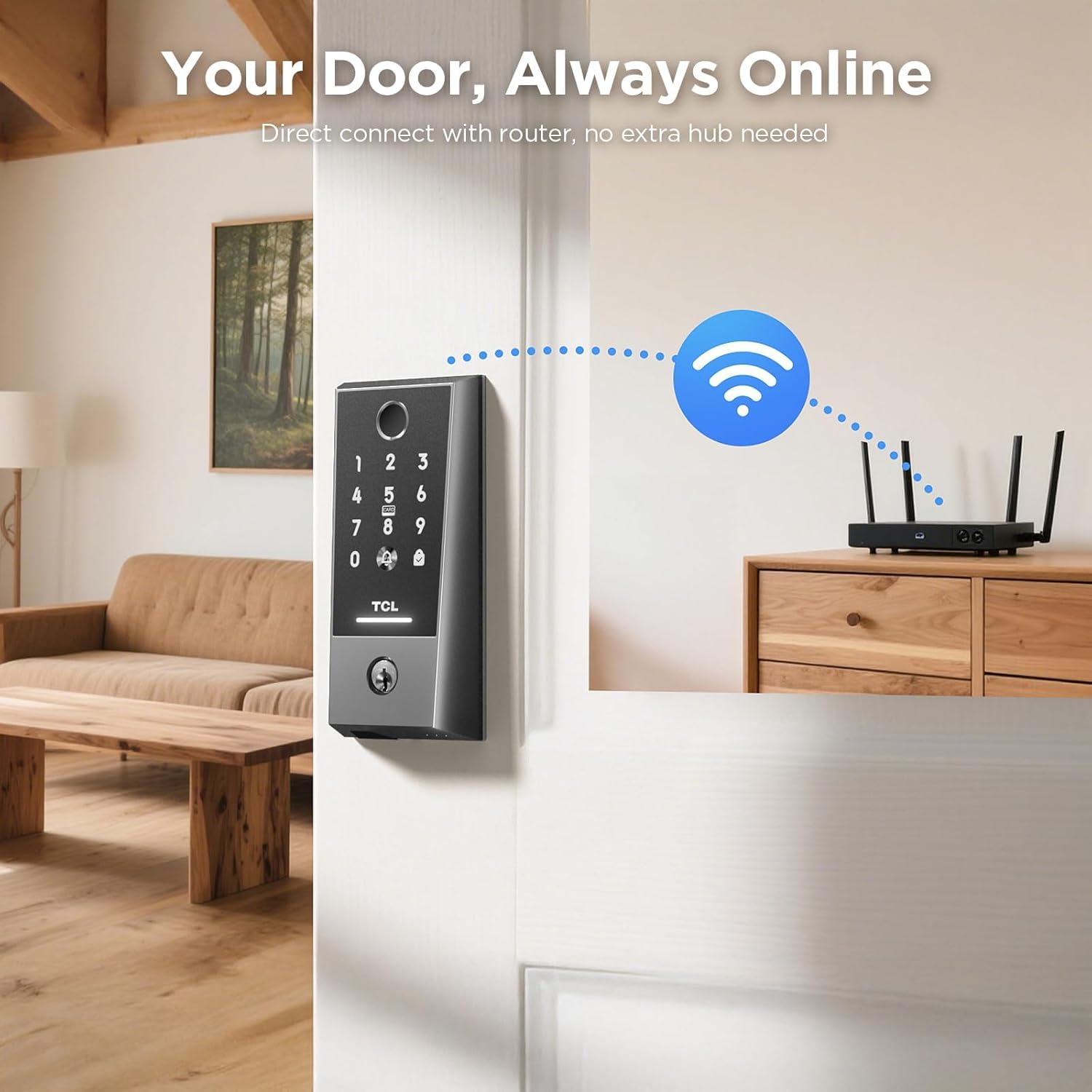 Cerradura Inteligente con Huella, Timbre y Control por App – Compatible con Alexa 🚪🔒📲 - Imagen 12