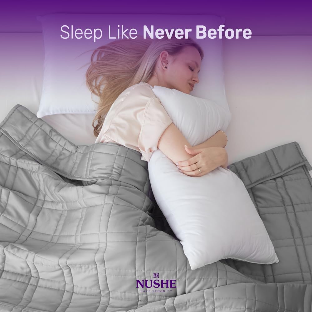 Cobija con peso de bambú para dormir mejor 💤🧺 - Imagen 2