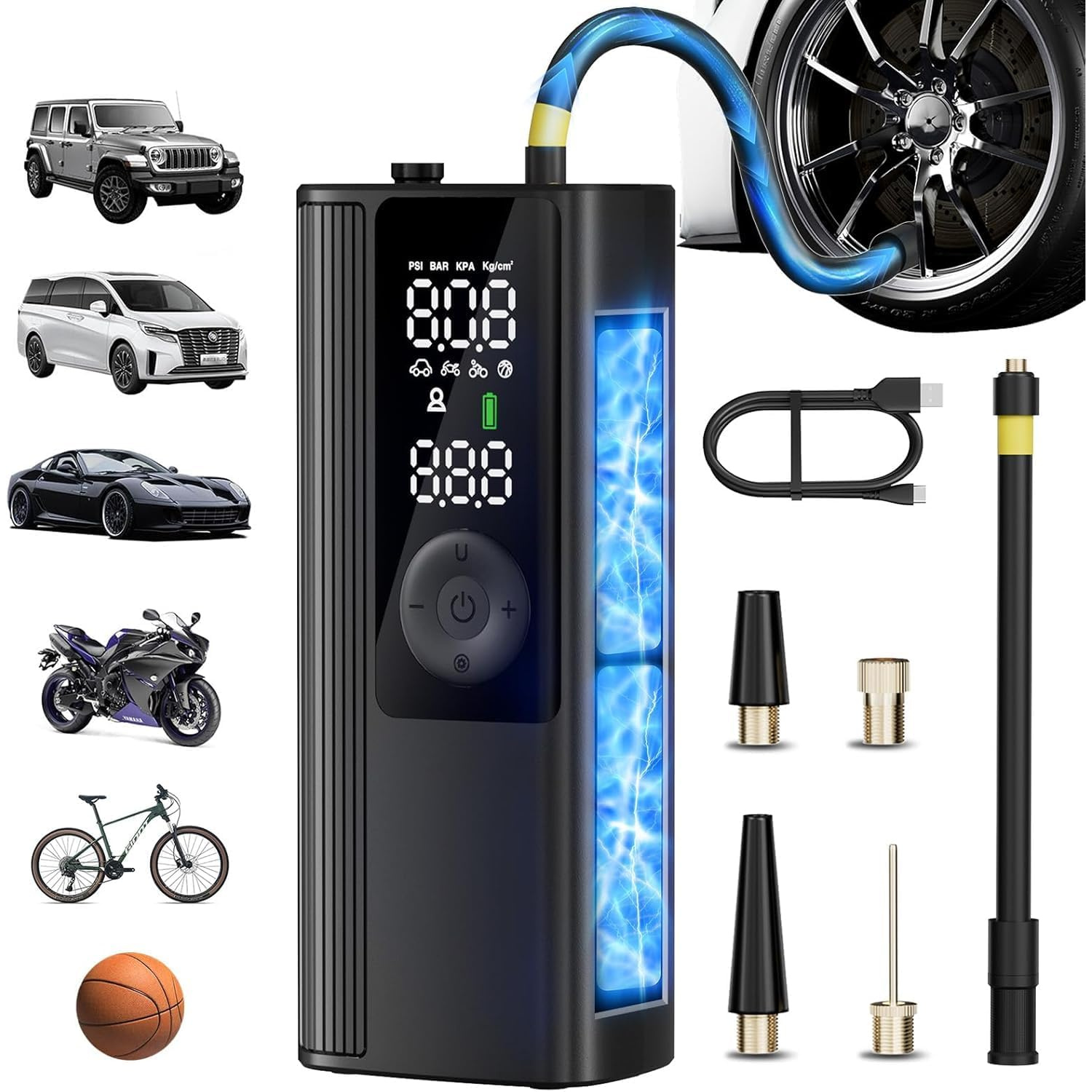 Compresor de aire portátil inalámbrico 150 PSI para llantas 🚗💨