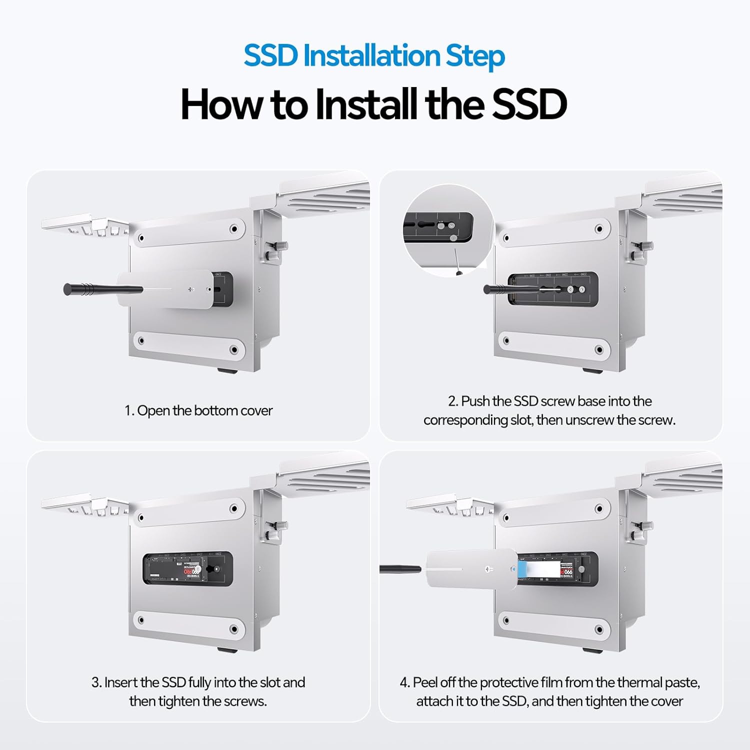 Dock y Hub USB-C para Mac mini M4 con ranura SSD NVMe hasta 8TB 🖥️⚡ - Imagen 2