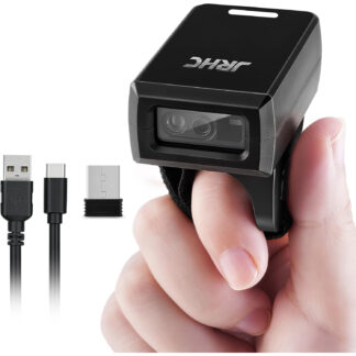 Escáner de Códigos de Barras 1D/2D en Anillo, Bluetooth, USB y 2.4G, Recargable, Portátil, Compatible con PC, Android, iOS, Mac 💻📱