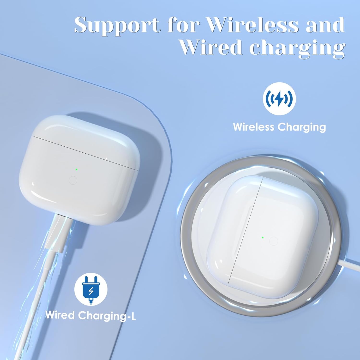 Estuche de Carga Inalámbrica para AirPods 3ra Generación 🔋 Bluetooth y Lightning - Imagen 2
