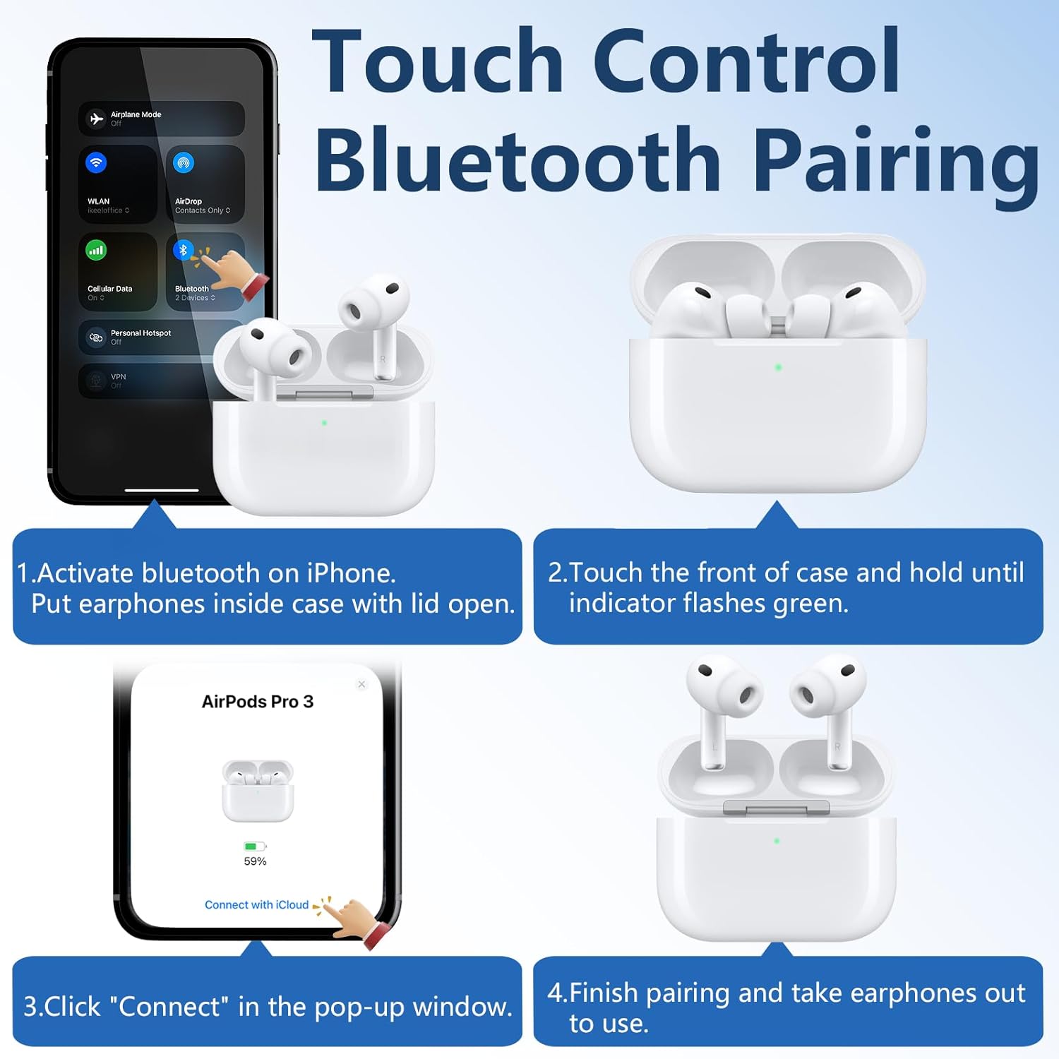 Estuche de Carga Inalámbrica USB-C Compatible con AirPods Pro 3 ⚡🎧 - Imagen 7