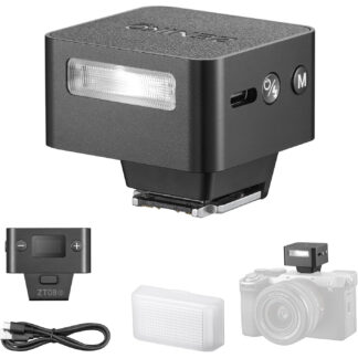 Flash Mini TTL ZT08-S para Sony con batería interna, 740 disparos, inalámbrico 2.4G, HSS 1/8000, pantalla OLED 📸
