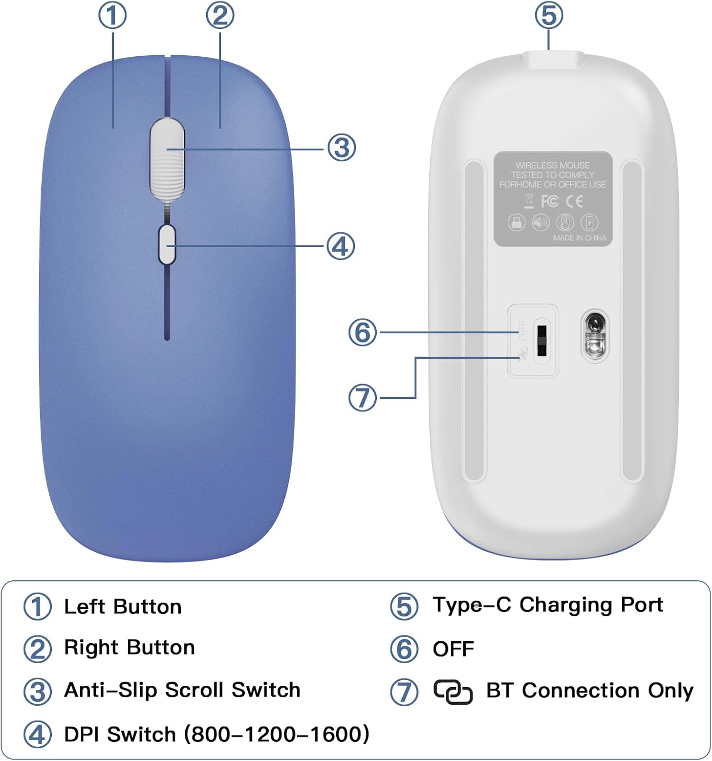 Funda con Teclado y Mouse Inalámbricos para iPad 10ª y 11ª Generación 💜⌨️🖱️ - Imagen 2