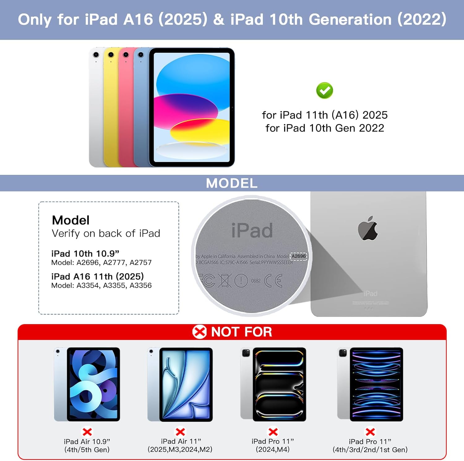 Funda con Teclado y Mouse Inalámbricos para iPad 10ª y 11ª Generación 💜⌨️🖱️ - Imagen 8