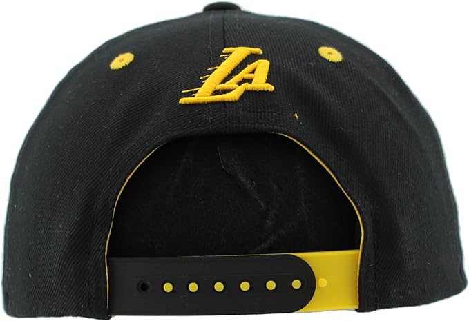 Gorra Snapback Ajustable Lakers Negra y Amarilla 🏀🧢 - Imagen 2