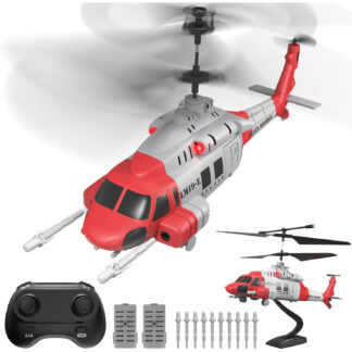 Helicóptero RC militar tipo Black Hawk con misiles y luces LED 🚁🔥