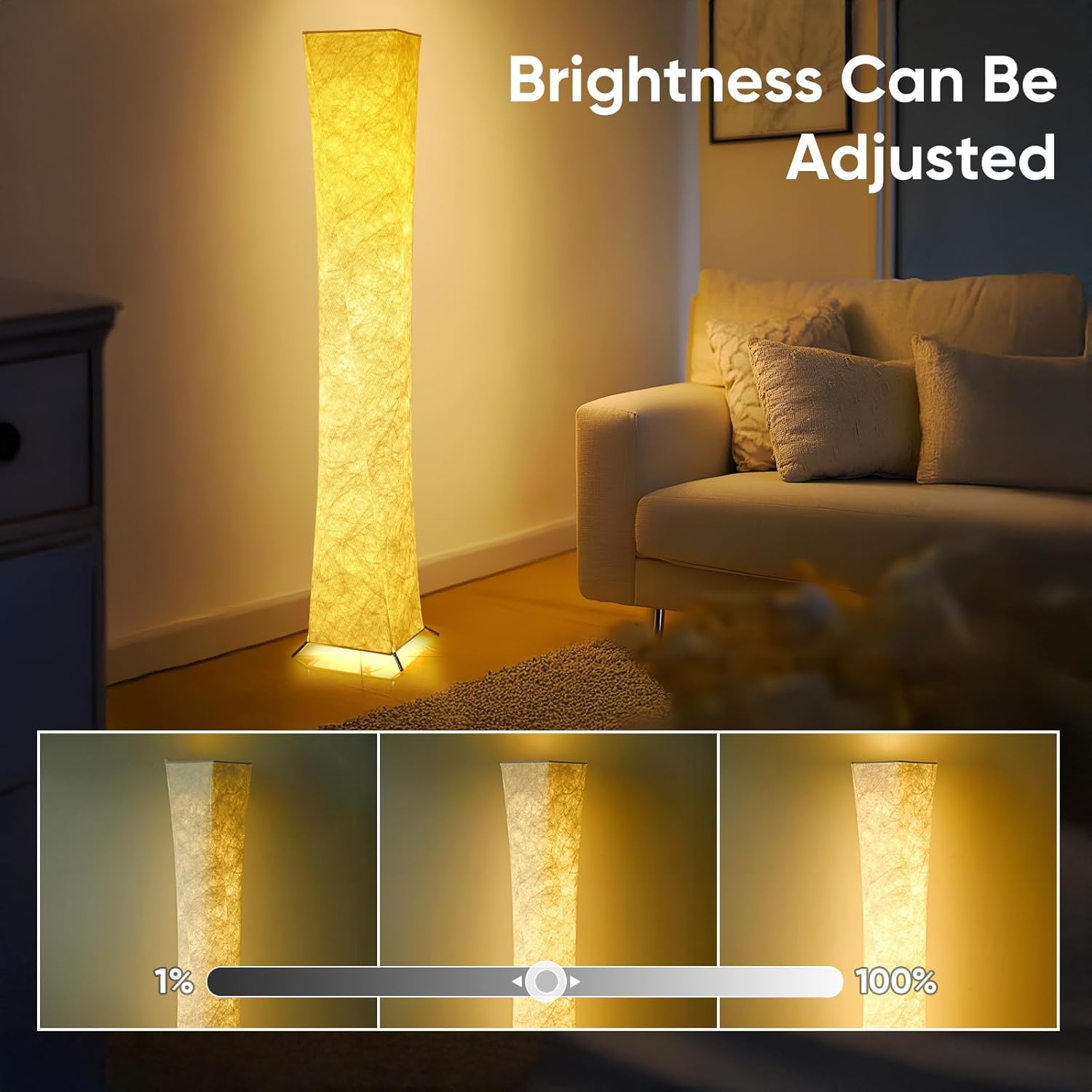 Lámpara de Piso Moderna con Control Remoto y Luz Suave LED 💡 - Imagen 7