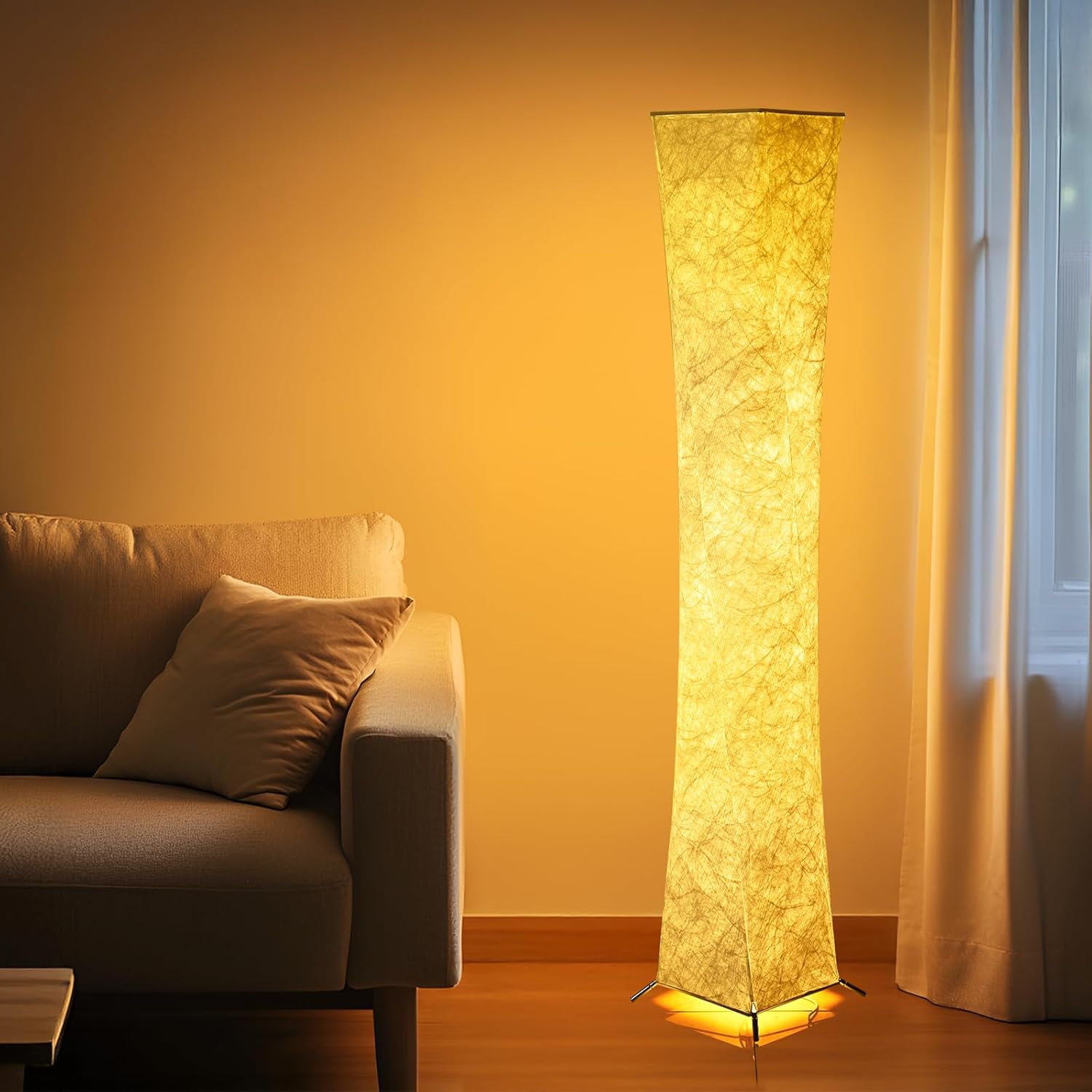Lámpara de Piso Moderna con Control Remoto y Luz Suave LED 💡 - Imagen 8