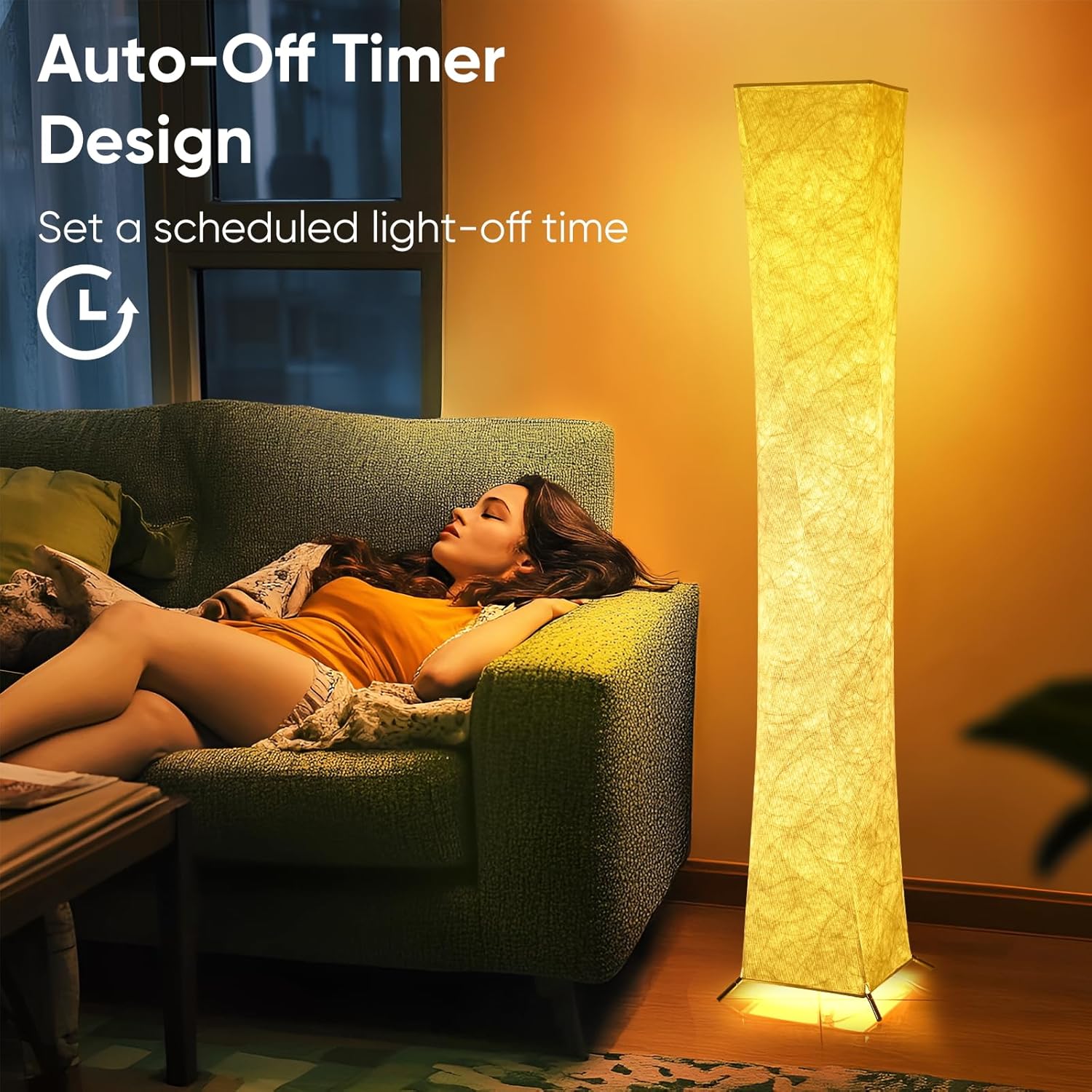 Lámpara de Piso Moderna con Control Remoto y Luz Suave LED 💡 - Imagen 9