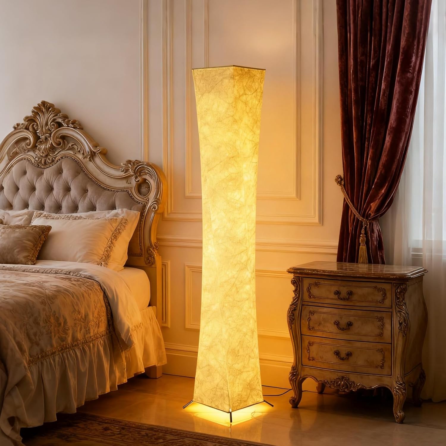 Lámpara de Piso Moderna con Control Remoto y Luz Suave LED 💡