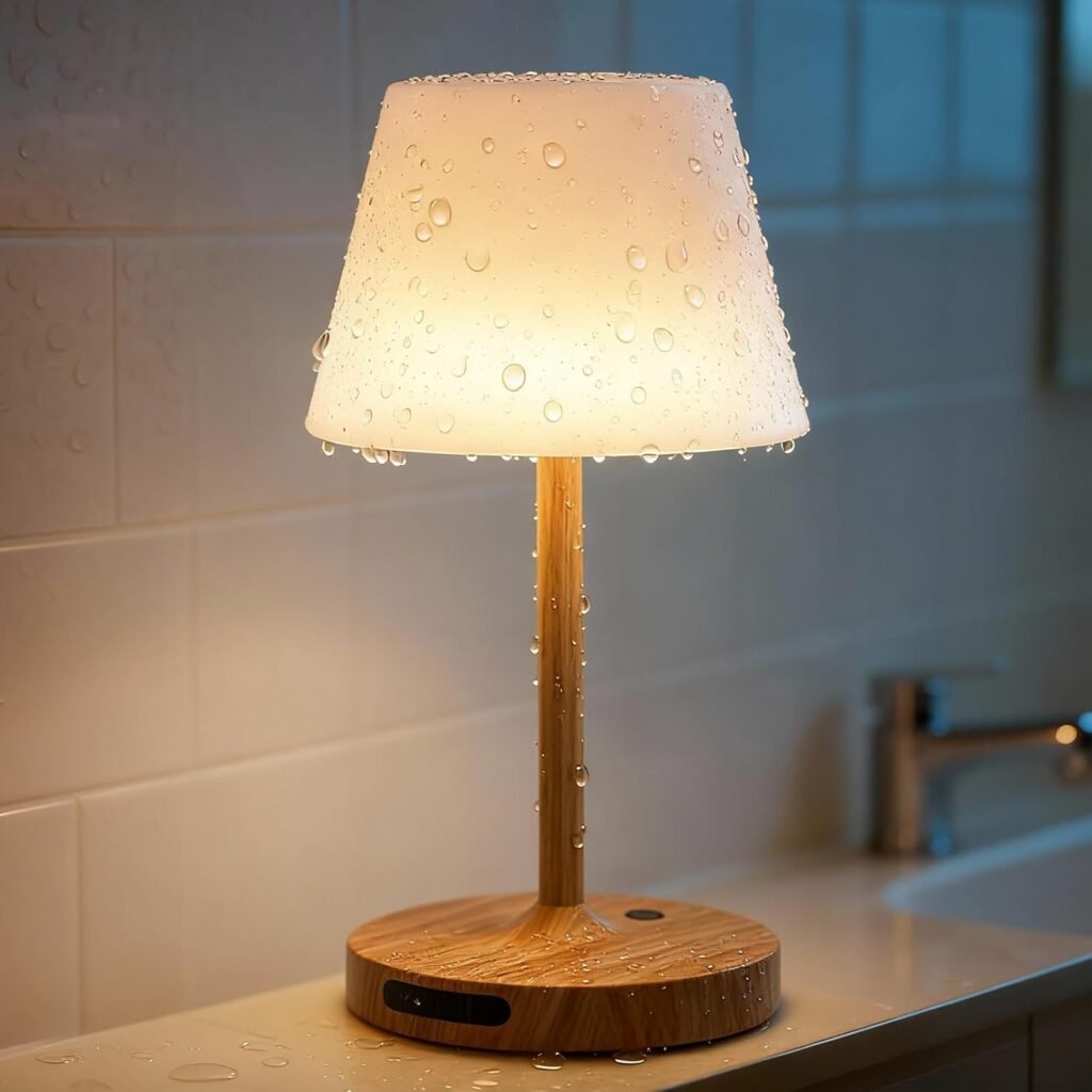 Lámpara de mesa inalámbrica resistente al agua con batería recargable 🔆