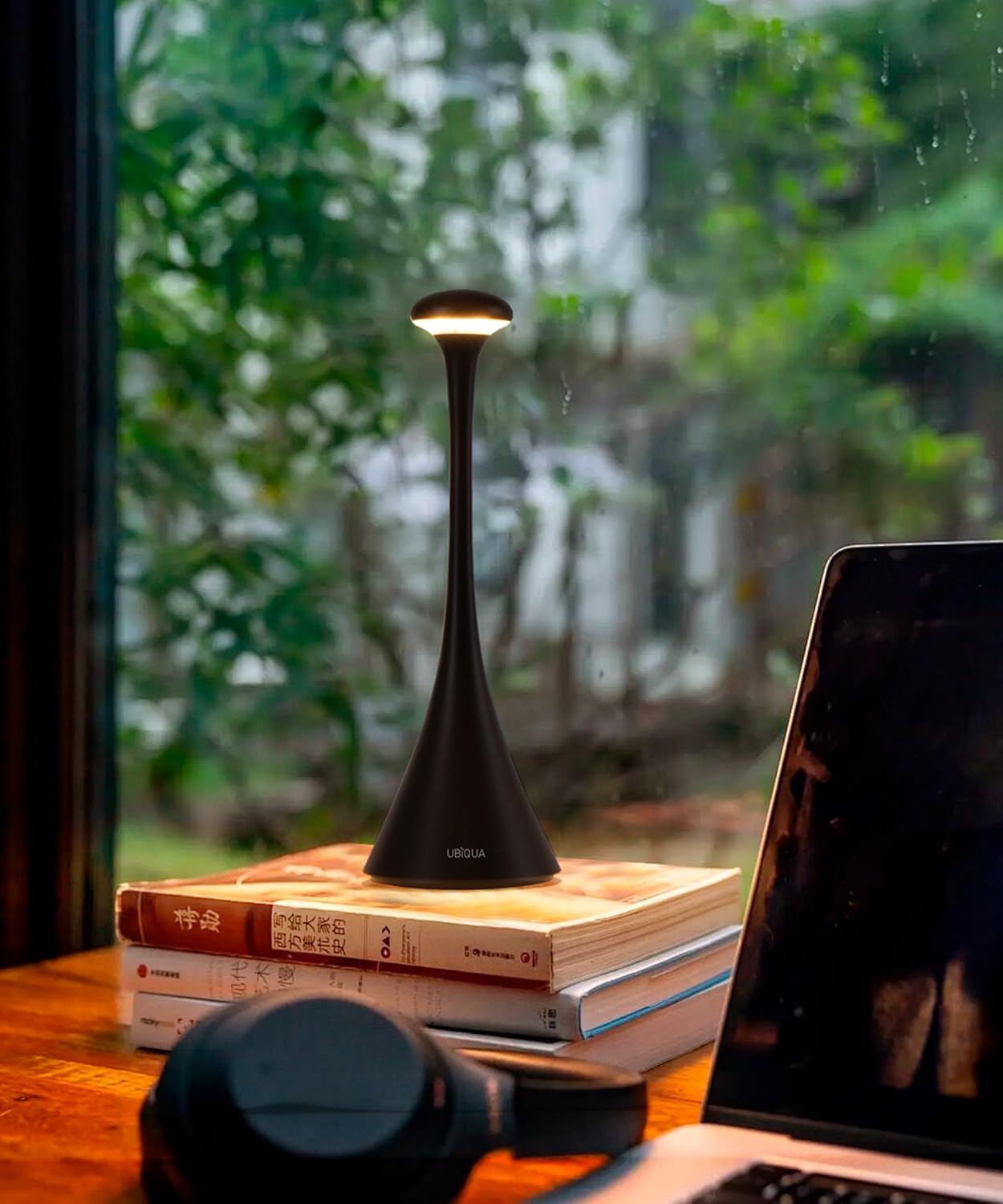 Lámpara de mesa retro recargable con base magnética, 3 tonos y dimmer ✨💡 - Imagen 5